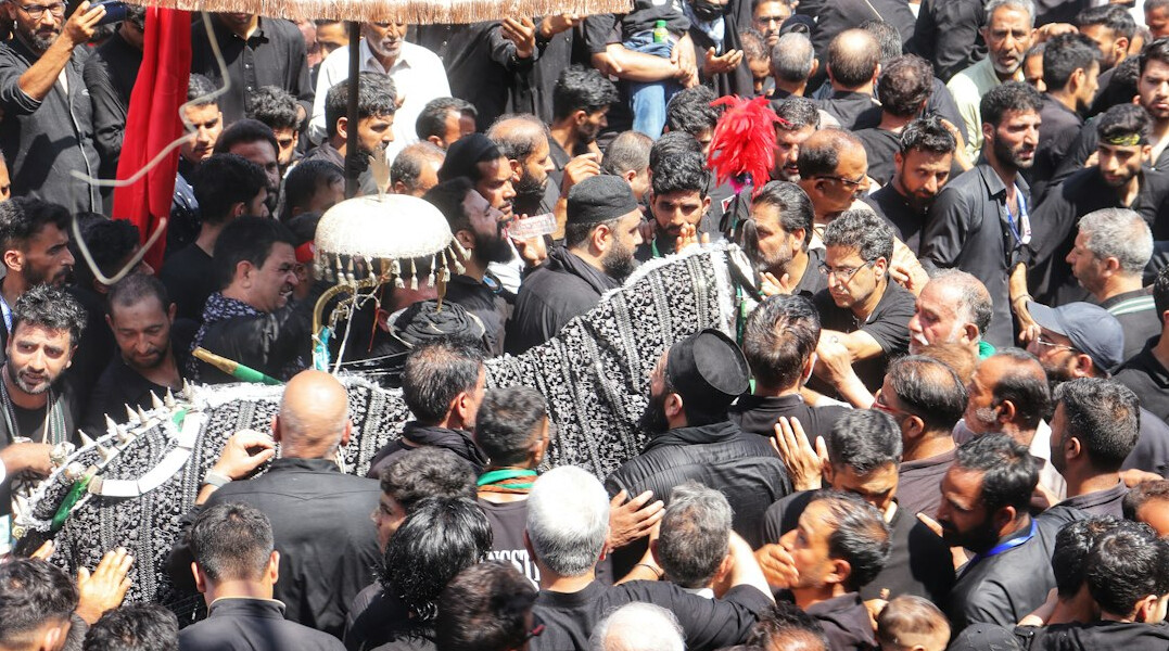 emotional crowd at cultural tribute